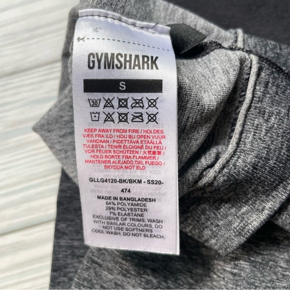 GymShark women’s Black and Gray Ombre Compression Leggings size small - Picture 7 of 8
